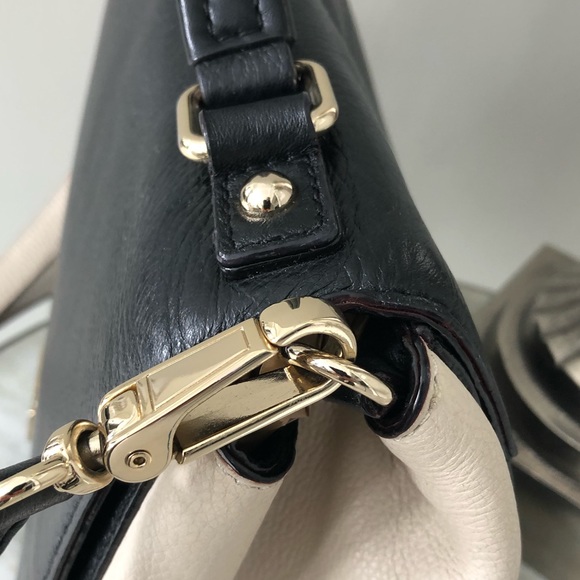 Kate Spade Laurel Magnolia Park Black & Tan pebbled leather EUC - Picture 12 of 12